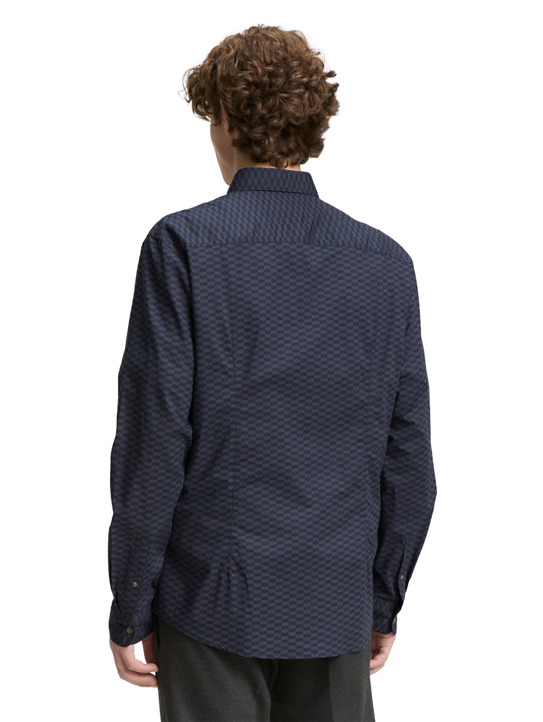 FITTED PRINTED POPLIN SHIRT