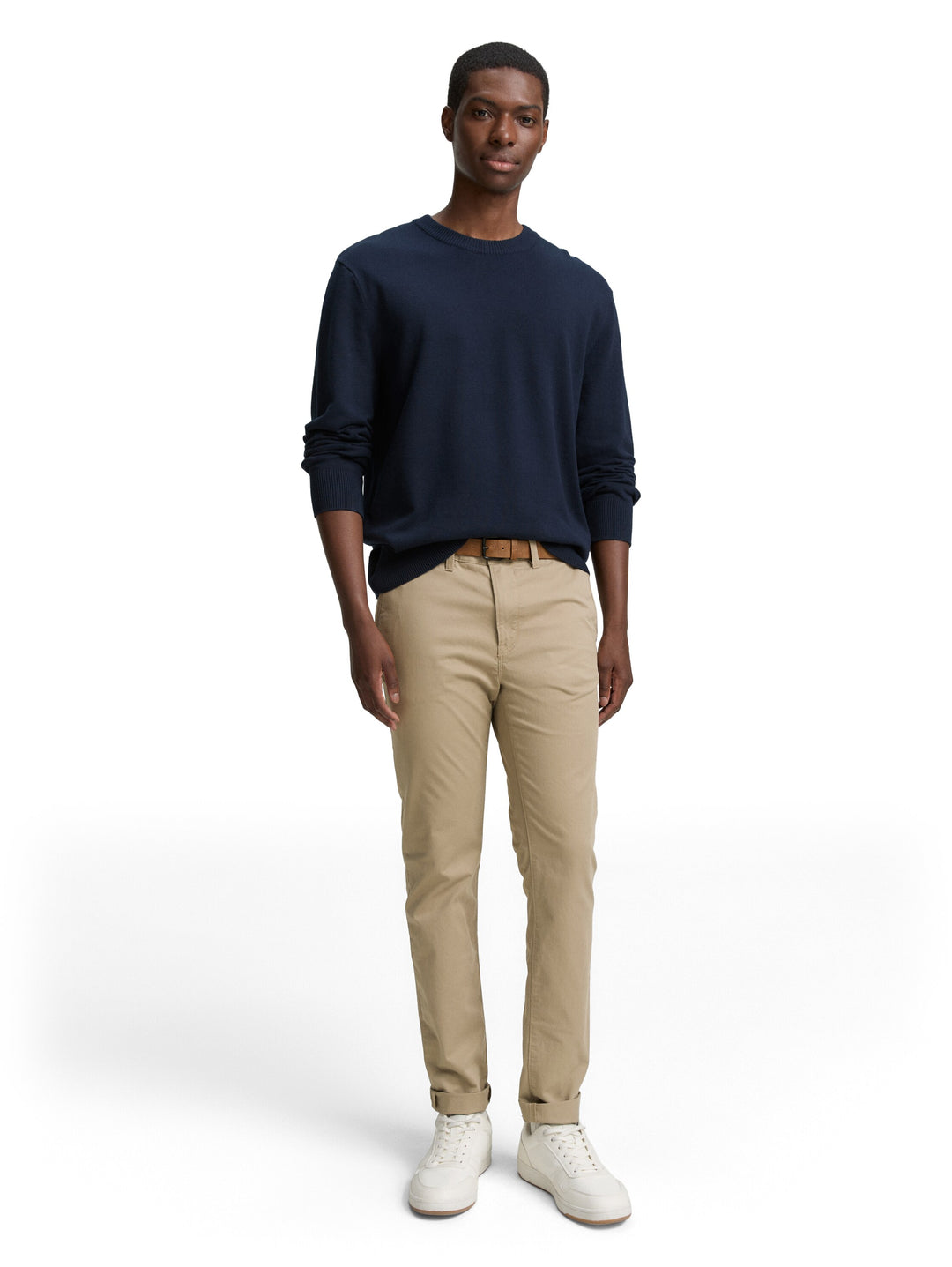SLIM CHINO WITH BELT