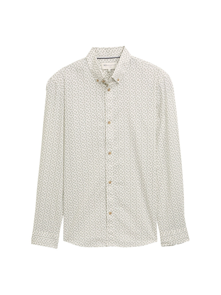 FITTED PRINTED POPLIN SHIRT