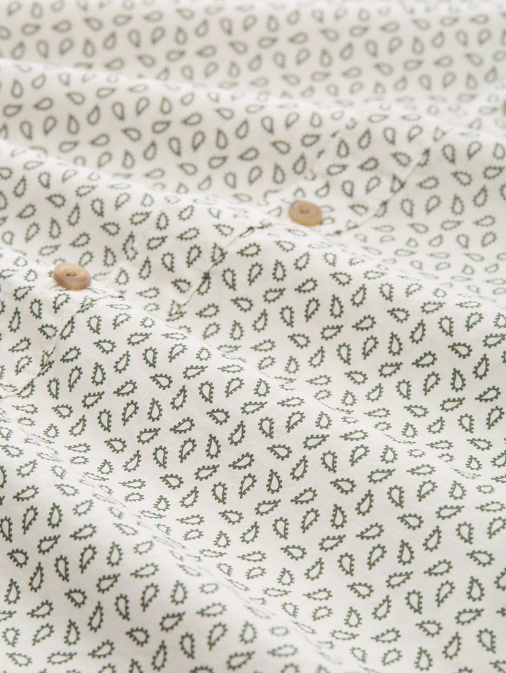 FITTED PRINTED POPLIN SHIRT