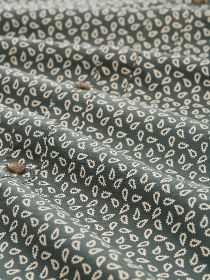 FITTED PRINTED POPLIN SHIRT