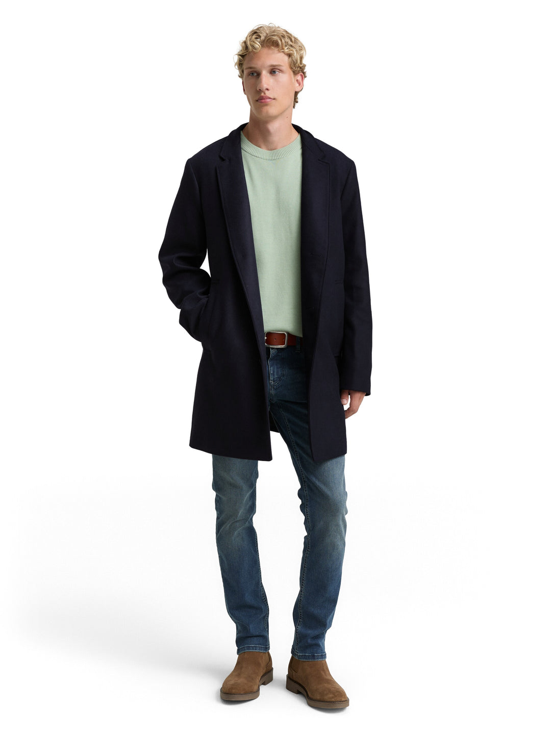 BASIC WOOL OPTIC COAT