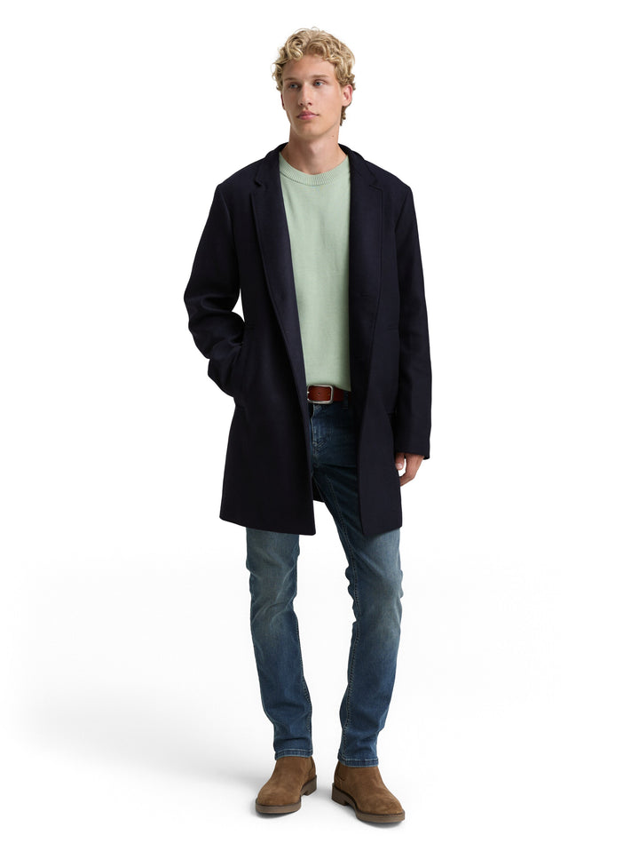BASIC WOOL OPTIC COAT