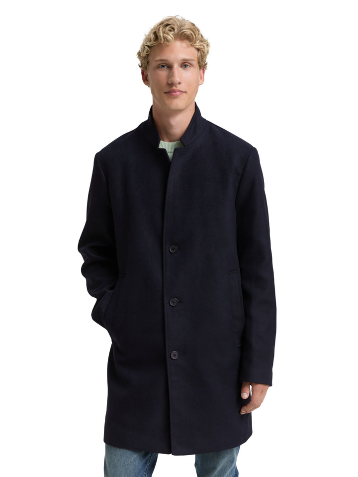 BASIC WOOL OPTIC COAT