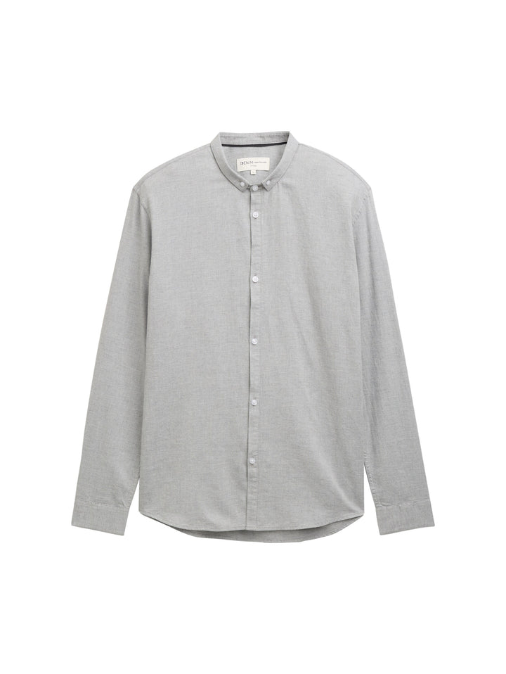 FITTED TWILL MELANGE SHIRT