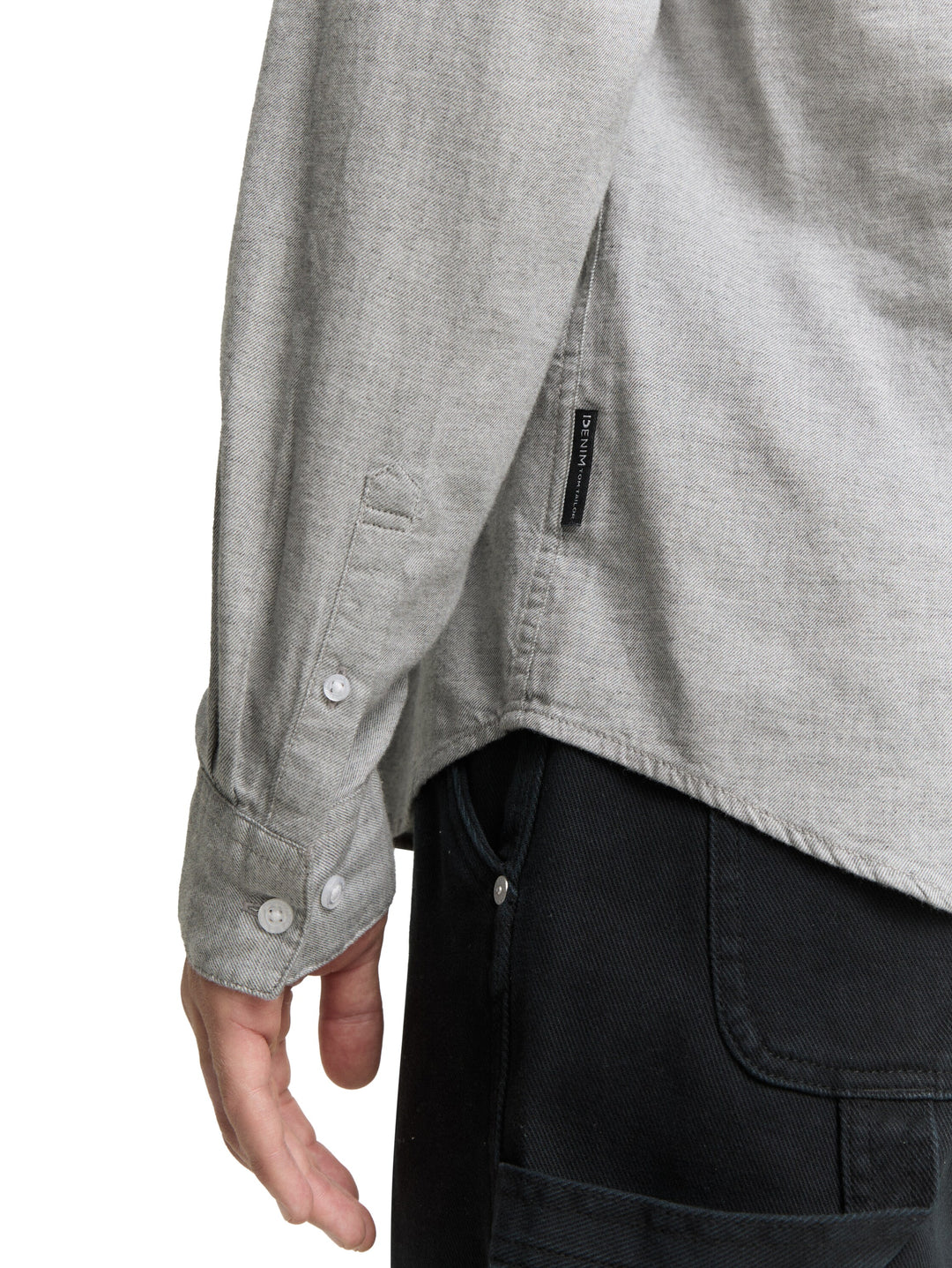 FITTED TWILL MELANGE SHIRT