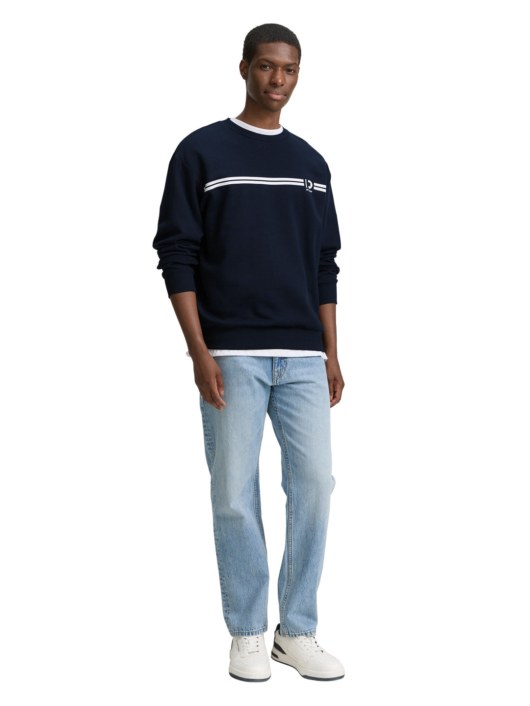 PRINTED CREWNECK SWEATER