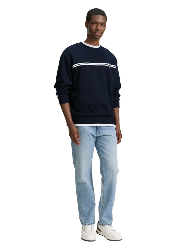 PRINTED CREWNECK SWEATER