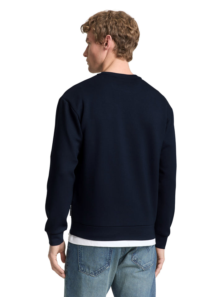 SOLID SLEEK CREW NECK SWEATER