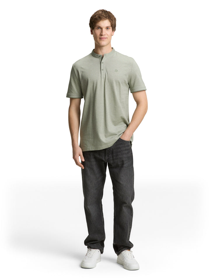 STAND UP COLLAR TWO TONE POLO