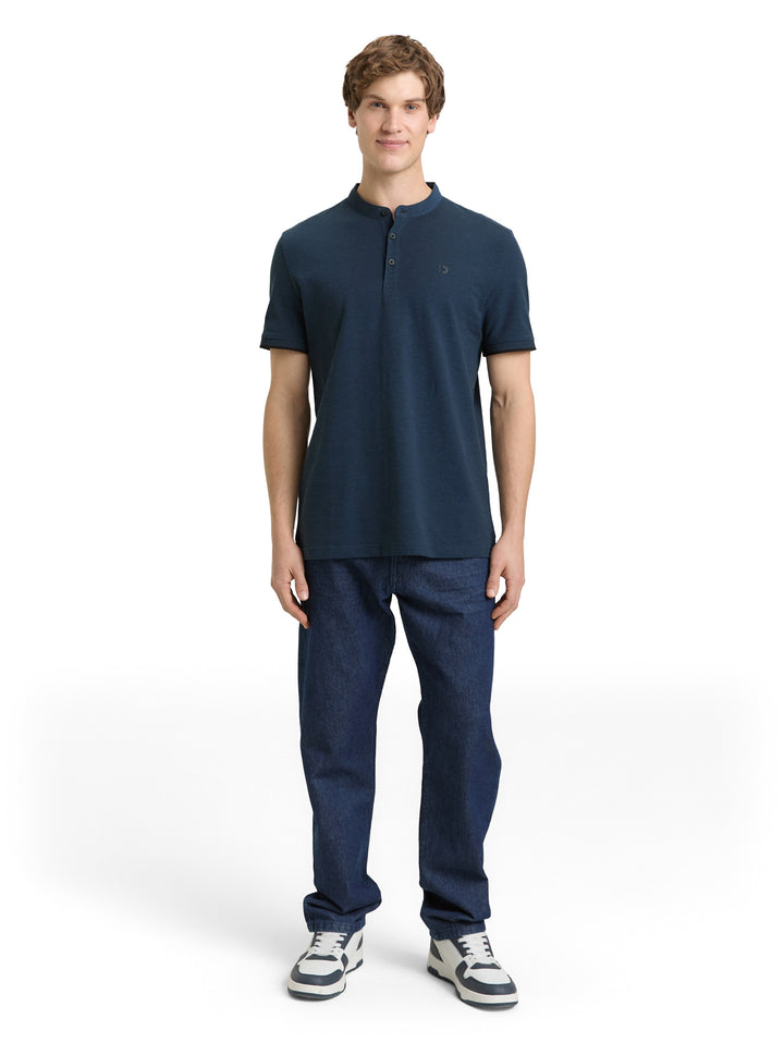 STAND UP COLLAR TWO TONE POLO