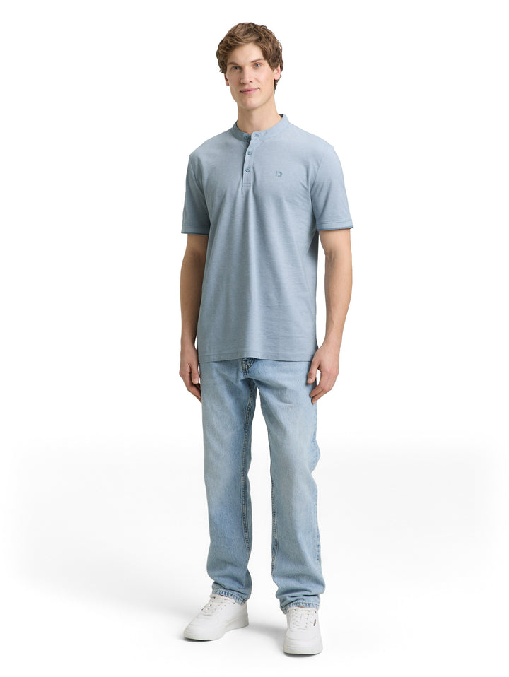 STAND UP COLLAR TWO TONE POLO