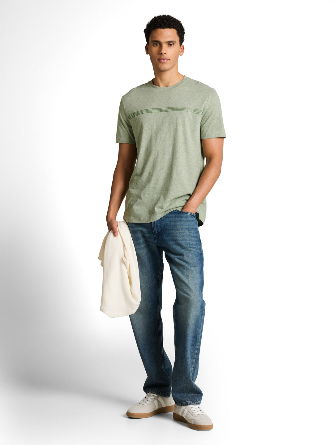 MELANGE PRINTED T-SHIRT