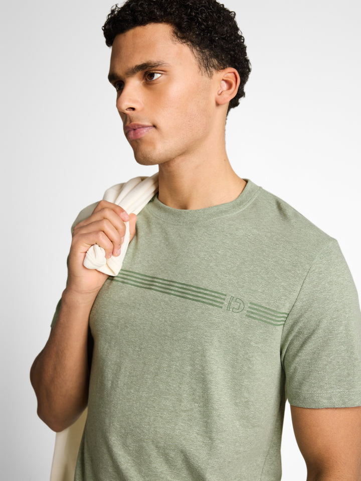 MELANGE PRINTED T-SHIRT