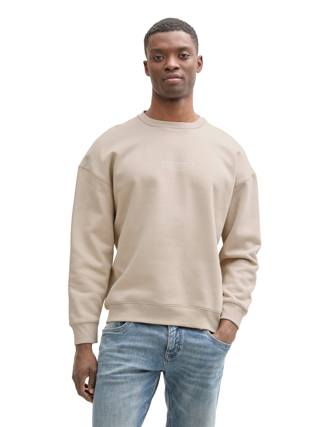 RELAXED PRINTED CREWNECK SWEATSHIRT