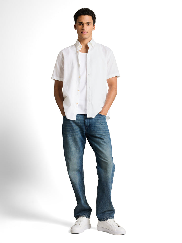 RELAXED COTTON LINEN SHIRT