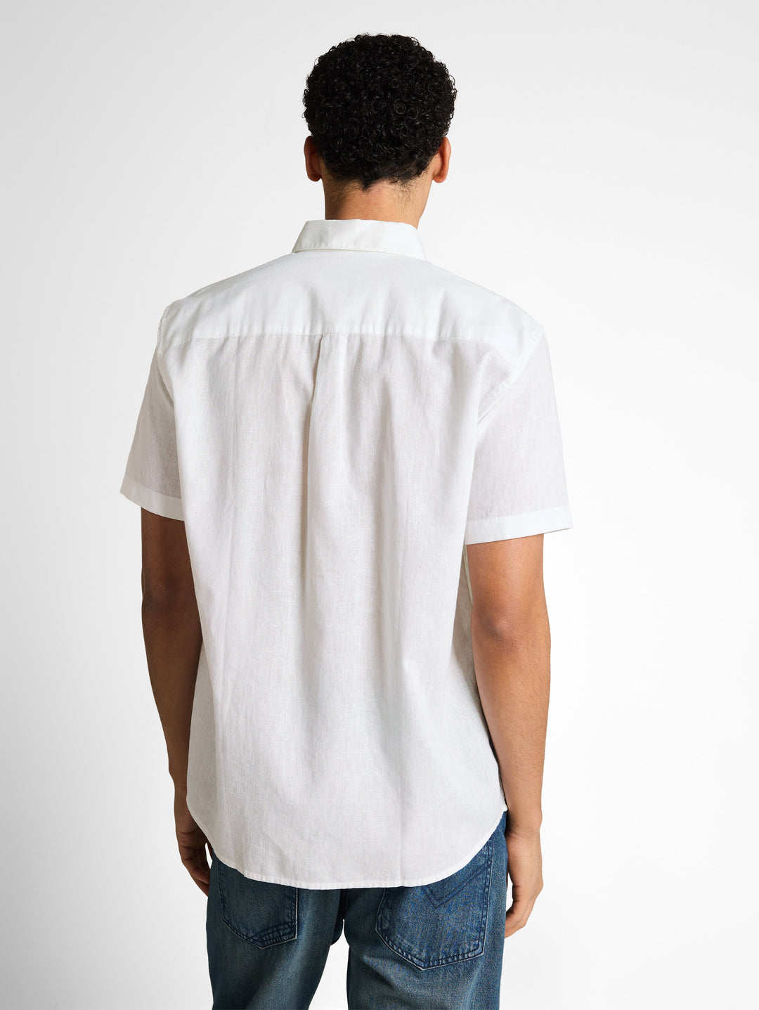 RELAXED COTTON LINEN SHIRT