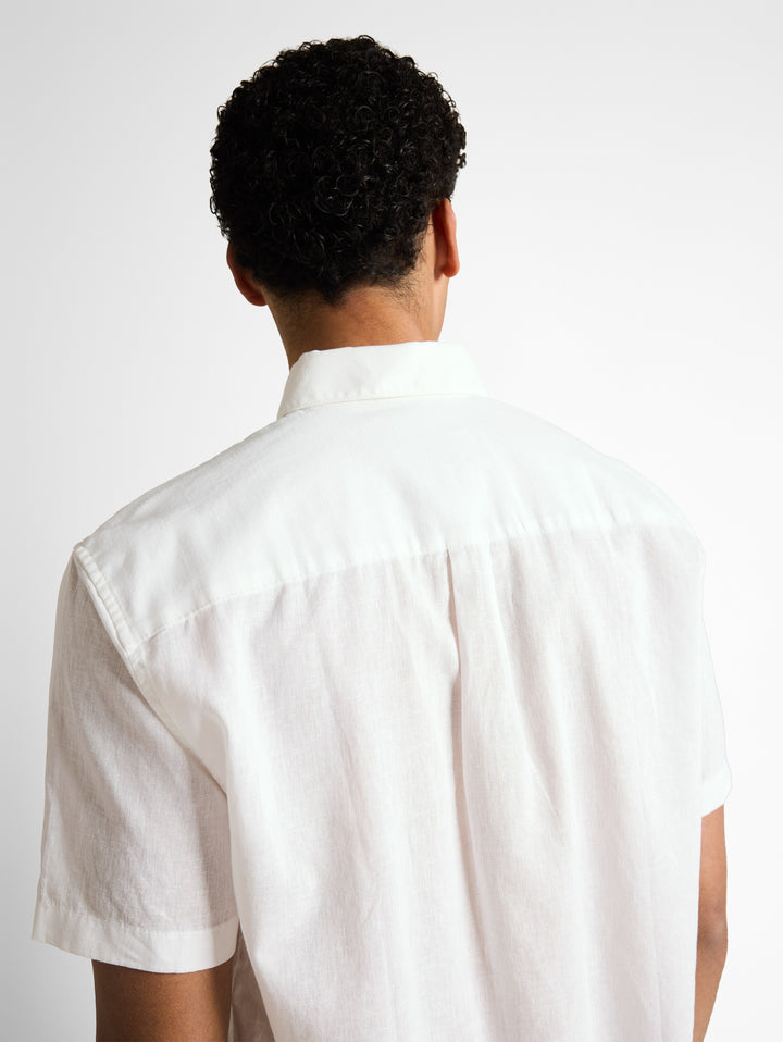 RELAXED COTTON LINEN SHIRT