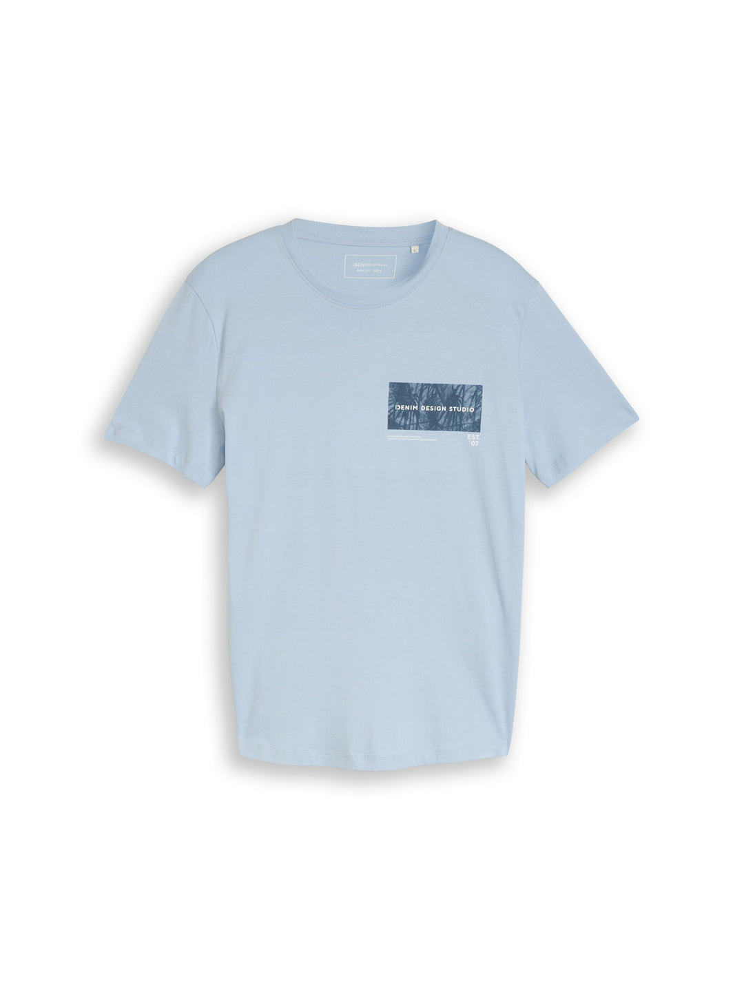 ROUNDED HEM PRINTED T-SHIRT
