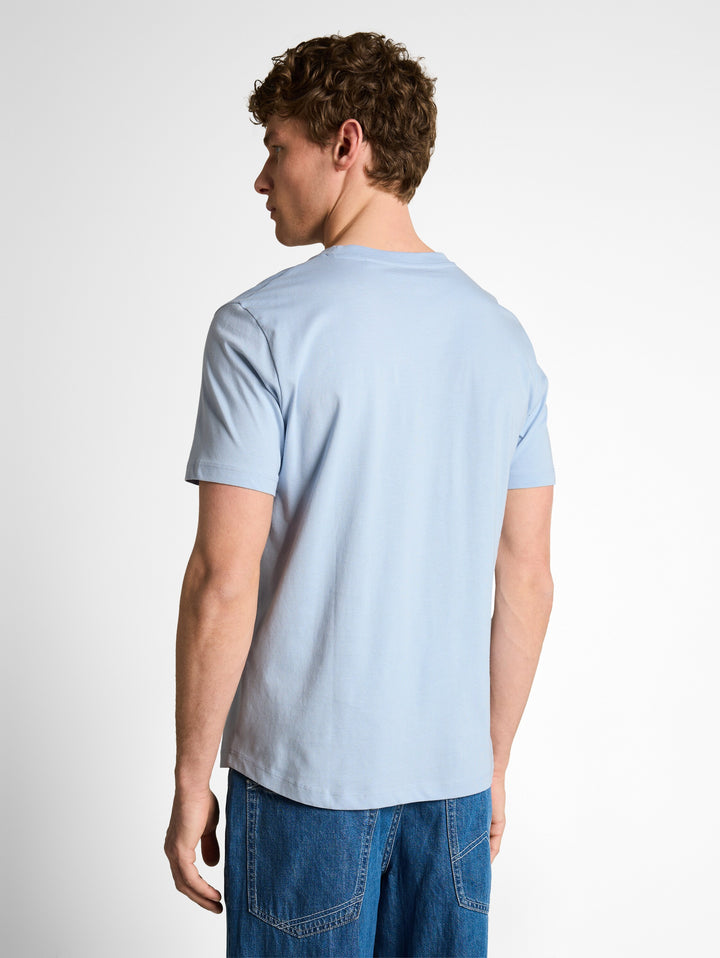 ROUNDED HEM PRINTED T-SHIRT