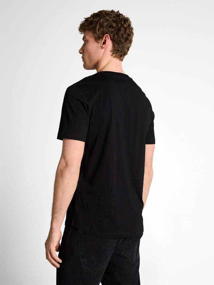 ROUNDED HEM PRINTED T-SHIRT
