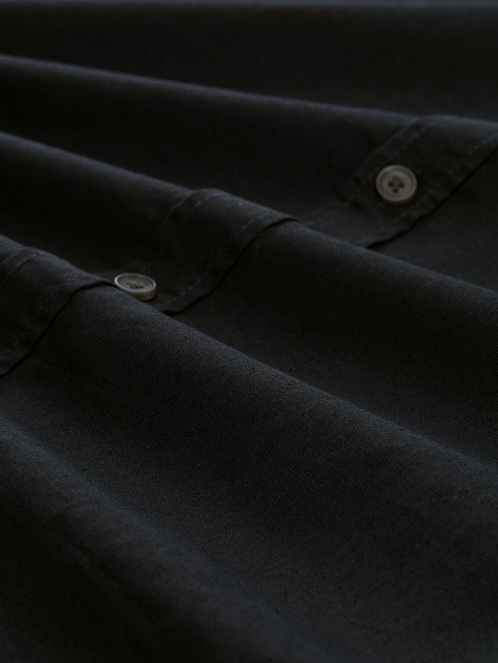 RELAXED COTTON LINEN SHIRT