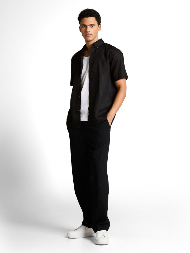 RELAXED COTTON LINEN SHIRT