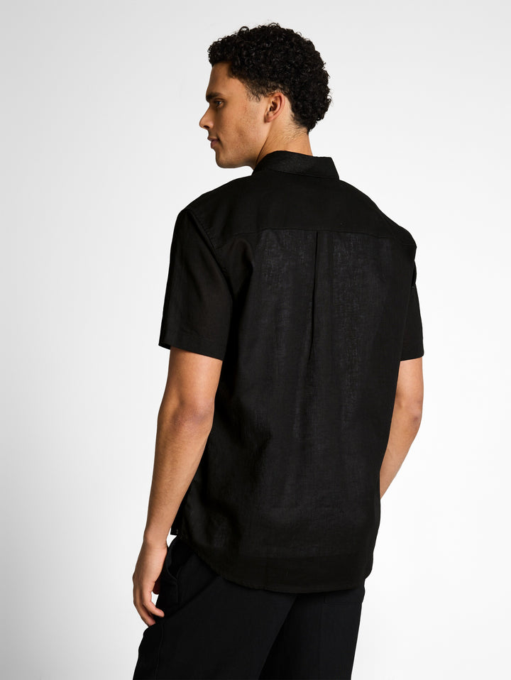 RELAXED COTTON LINEN SHIRT