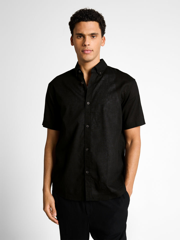 RELAXED COTTON LINEN SHIRT
