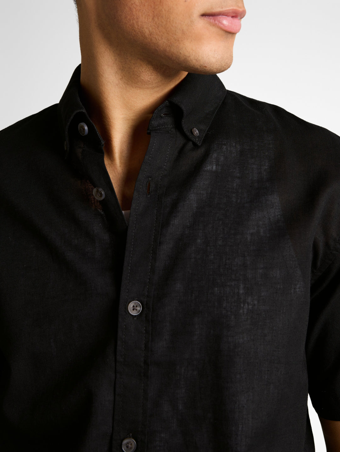 RELAXED COTTON LINEN SHIRT