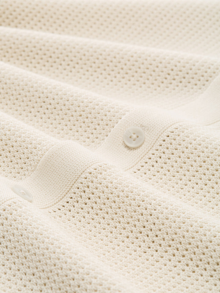 OPEN KNIT POLO