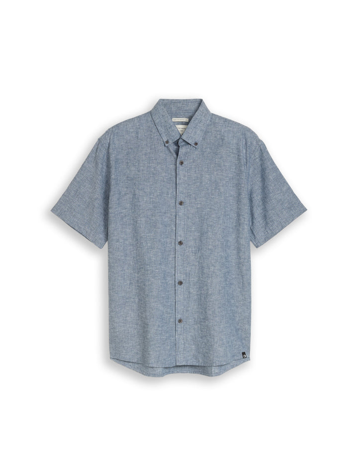 RELAXED COTTON LINEN SHIRT