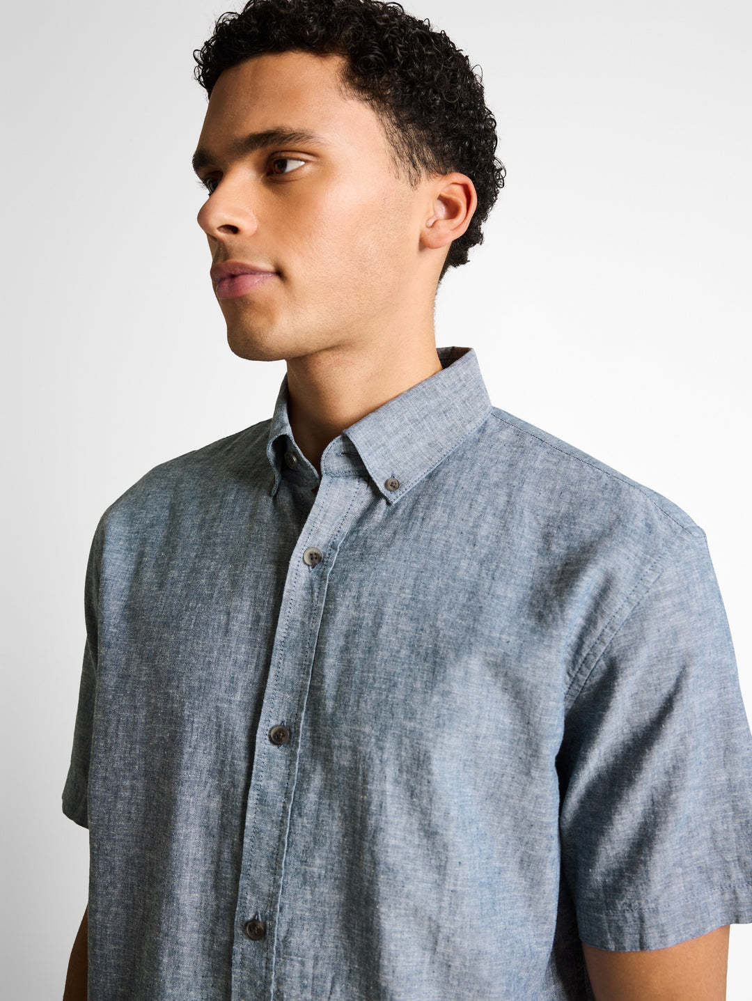 RELAXED COTTON LINEN SHIRT