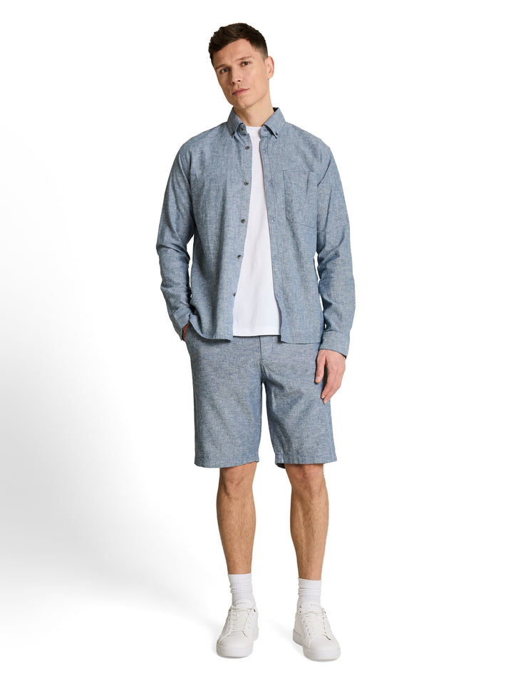 RELAXED LINEN CHINO SHORTS