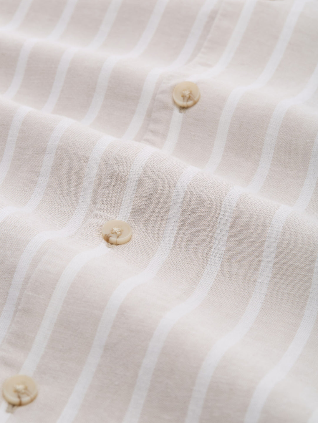 RELAXED STRIPED VISCOSE LINEN SHIRT