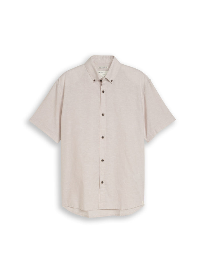 RELAXED COTTON LINEN SHIRT