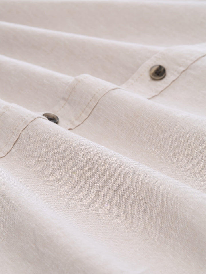 RELAXED COTTON LINEN SHIRT