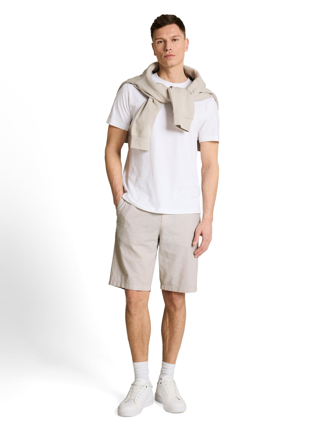 RELAXED LINEN CHINO SHORTS