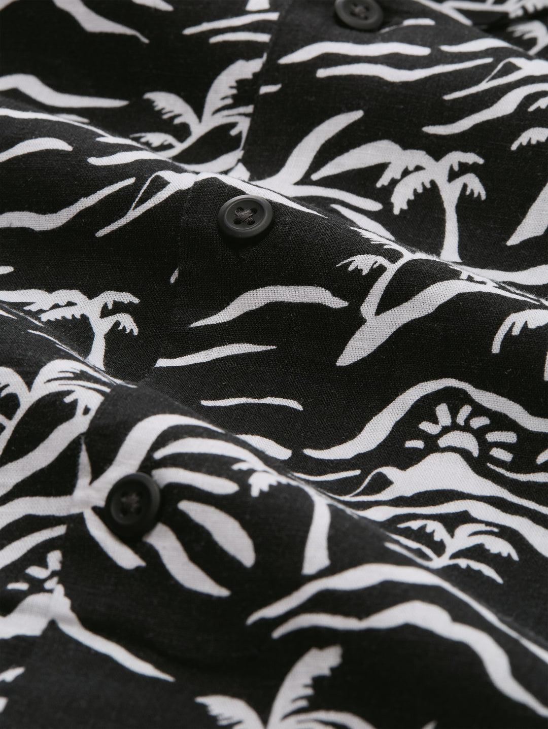 RELAXED PRINTED VISCOSE LINEN SHIRT