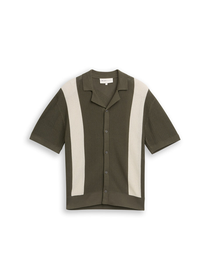 OPEN KNIT POLO