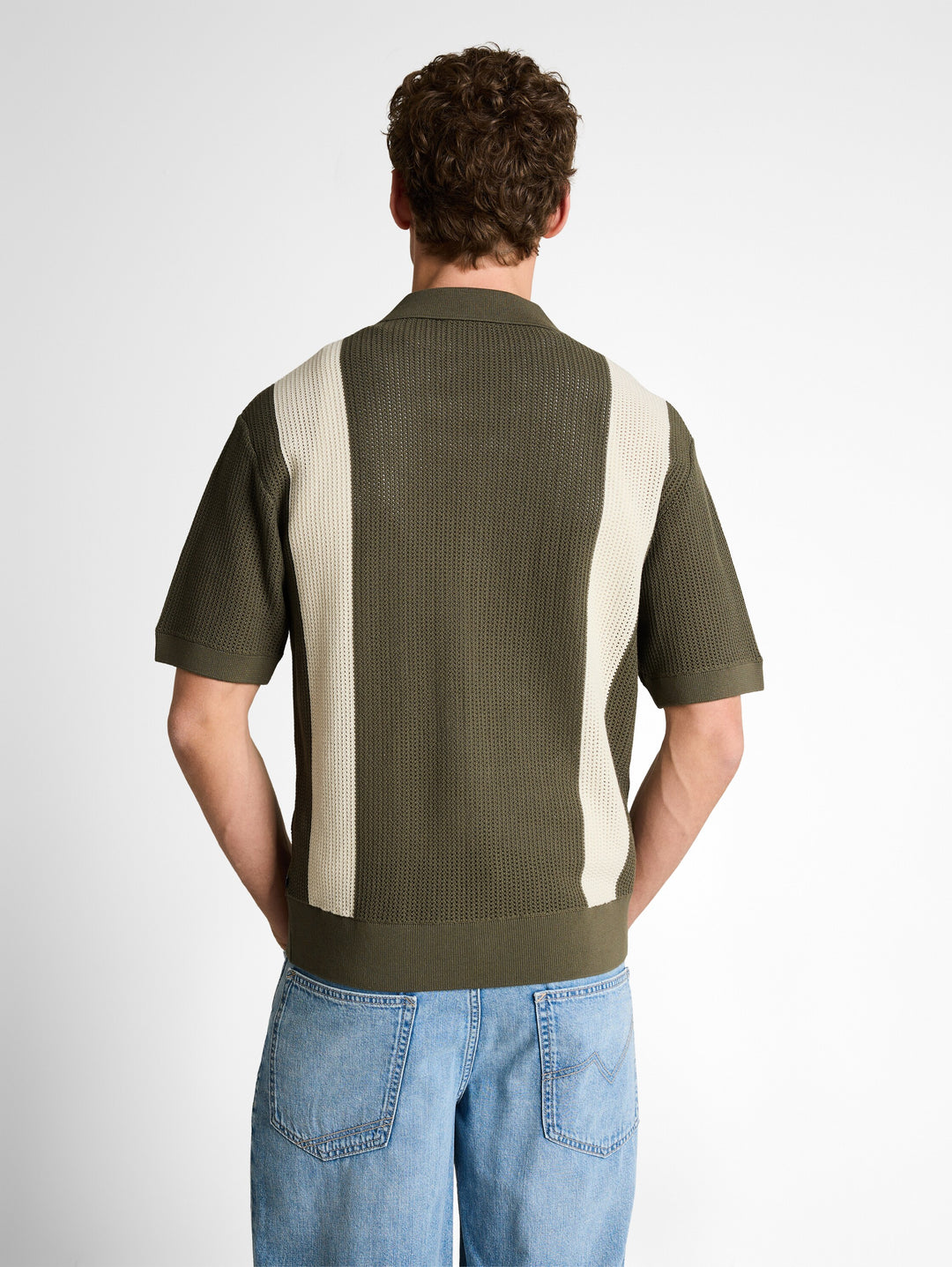 OPEN KNIT POLO