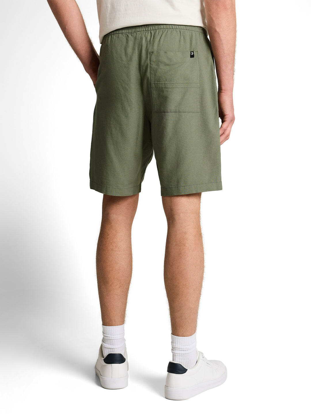 RELAXED VISCOSE LINEN BEACH SHORTS