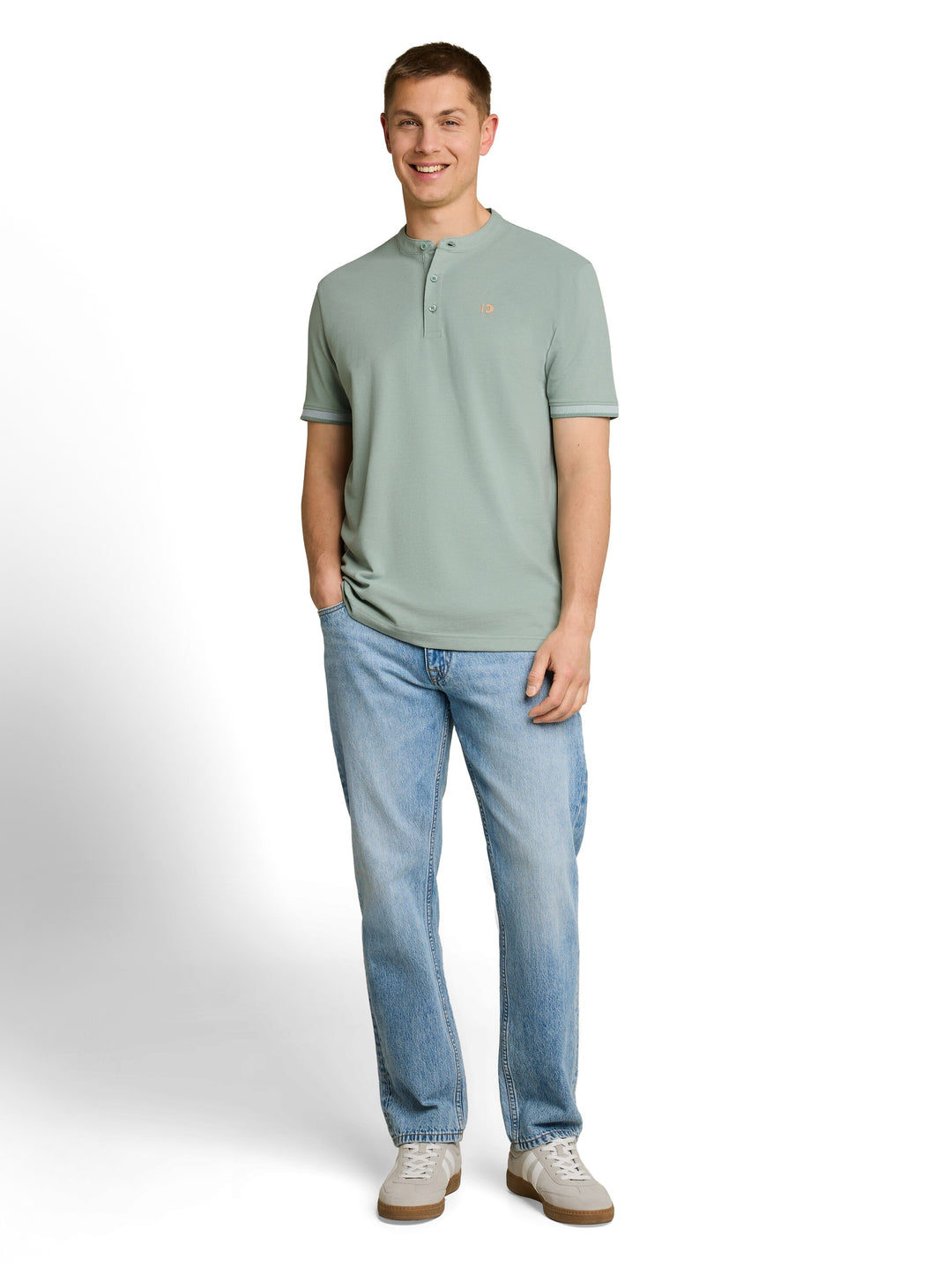 STAND UP COLLAR TWO TONE POLO