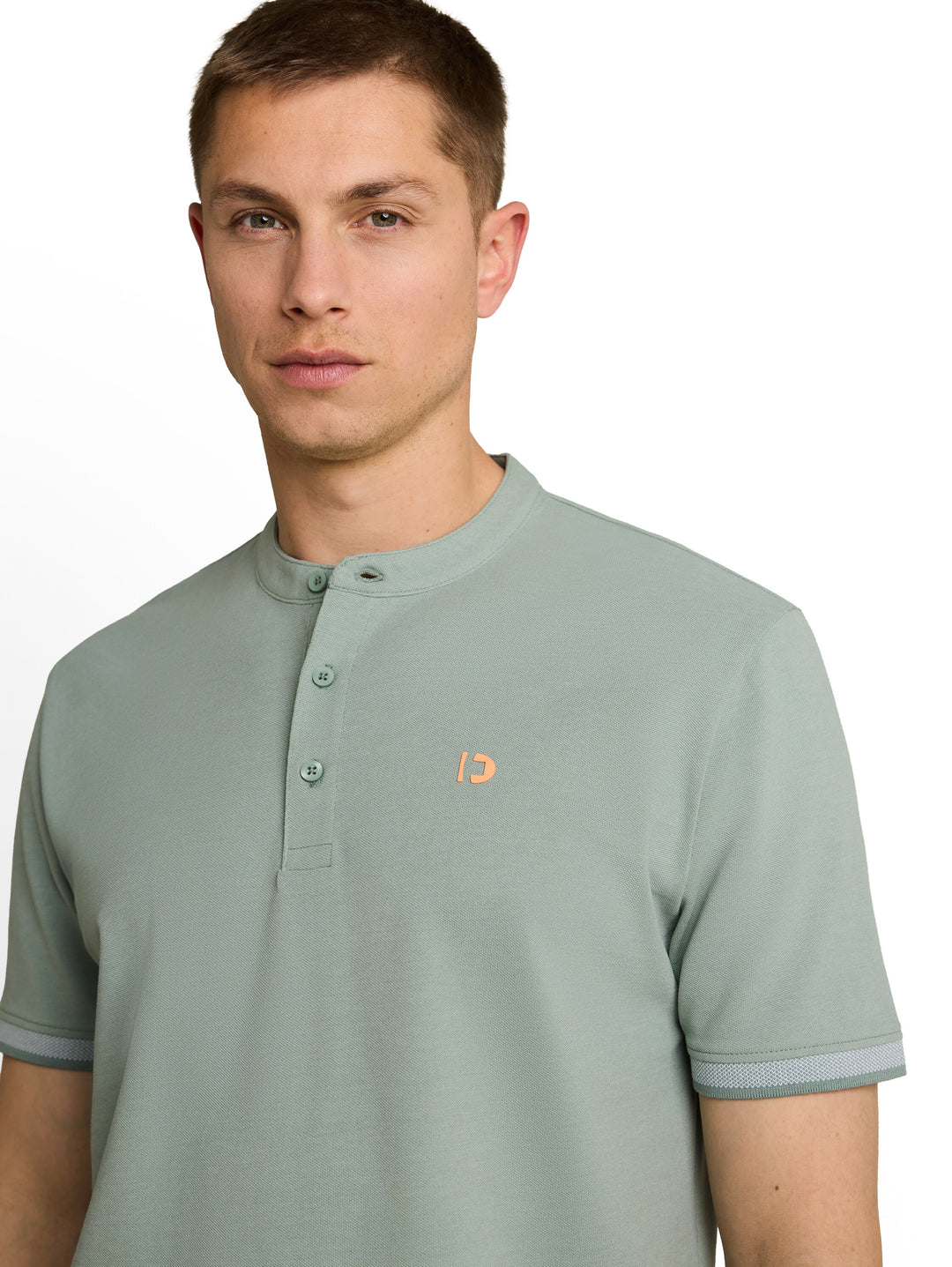 STAND UP COLLAR TWO TONE POLO