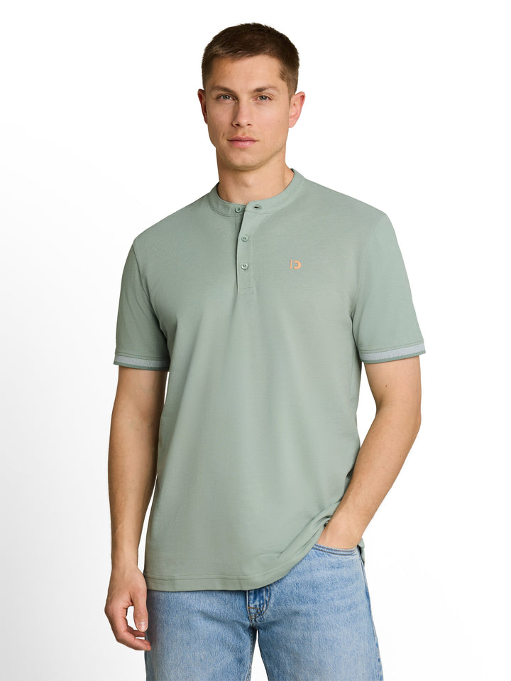 STAND UP COLLAR TWO TONE POLO