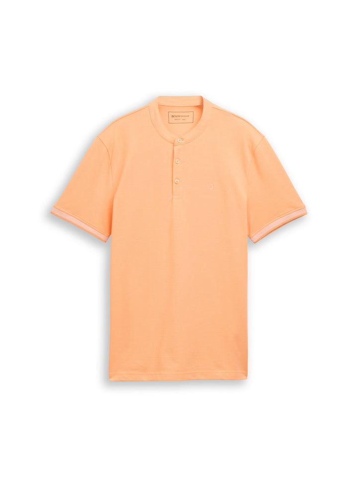 STAND UP COLLAR TWO TONE POLO