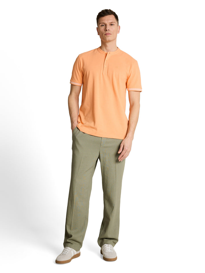 STAND UP COLLAR TWO TONE POLO