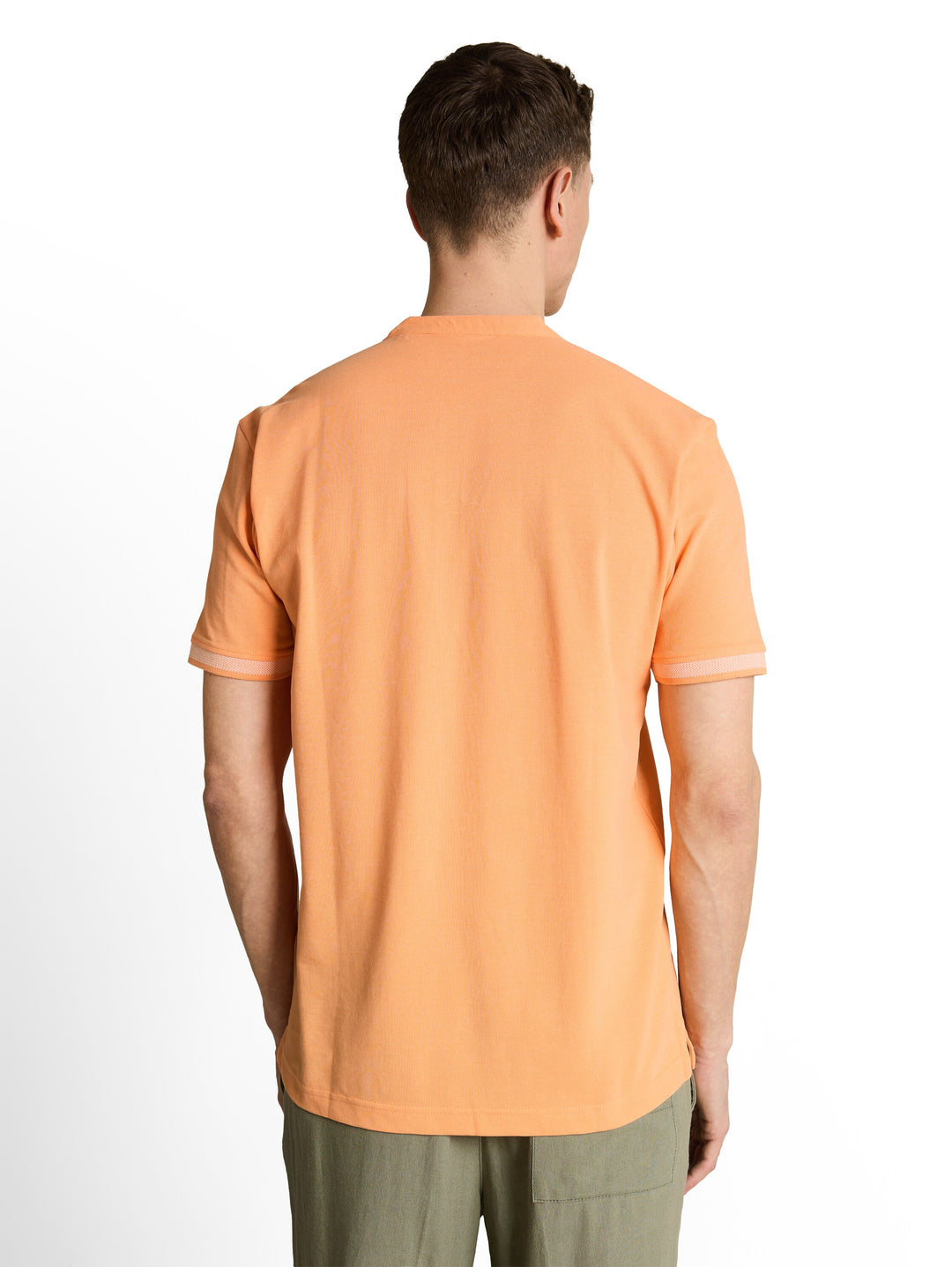 STAND UP COLLAR TWO TONE POLO