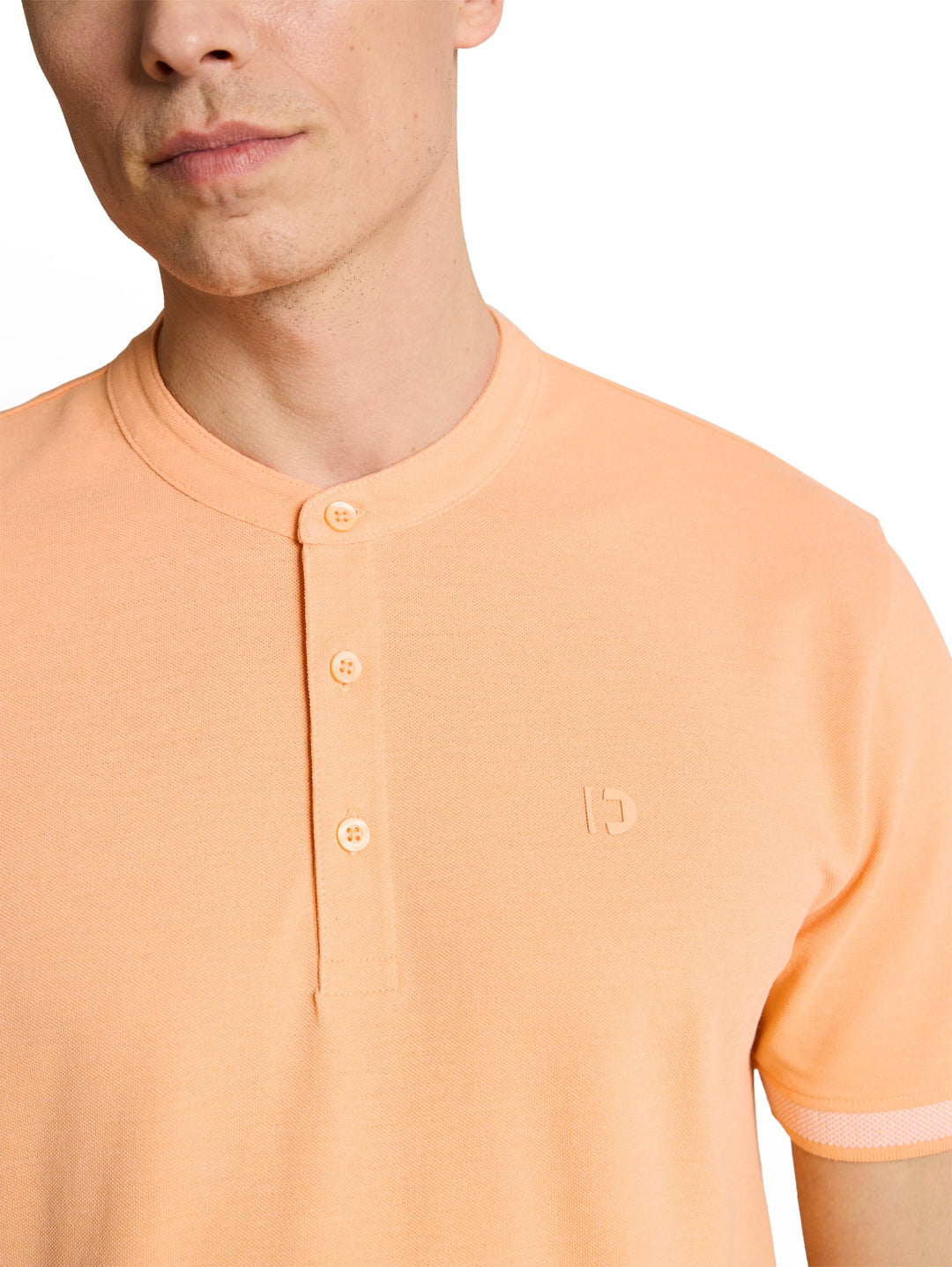 STAND UP COLLAR TWO TONE POLO