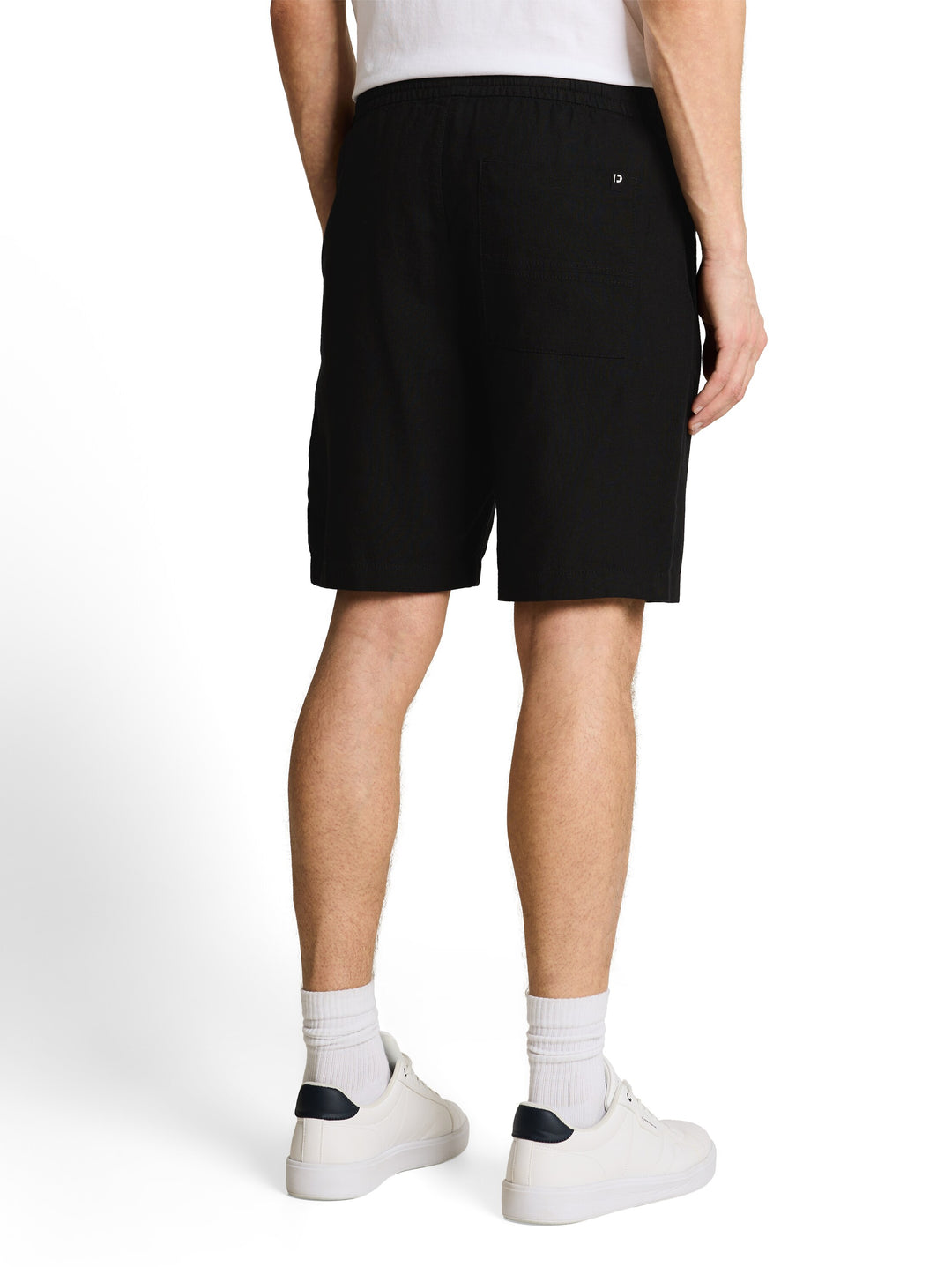 RELAXED VISCOSE LINEN BEACH SHORTS